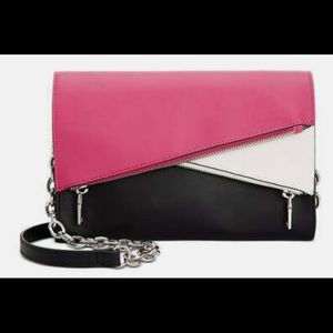 IC International Concepts color block cross body adjustable strap bag 7 pocket